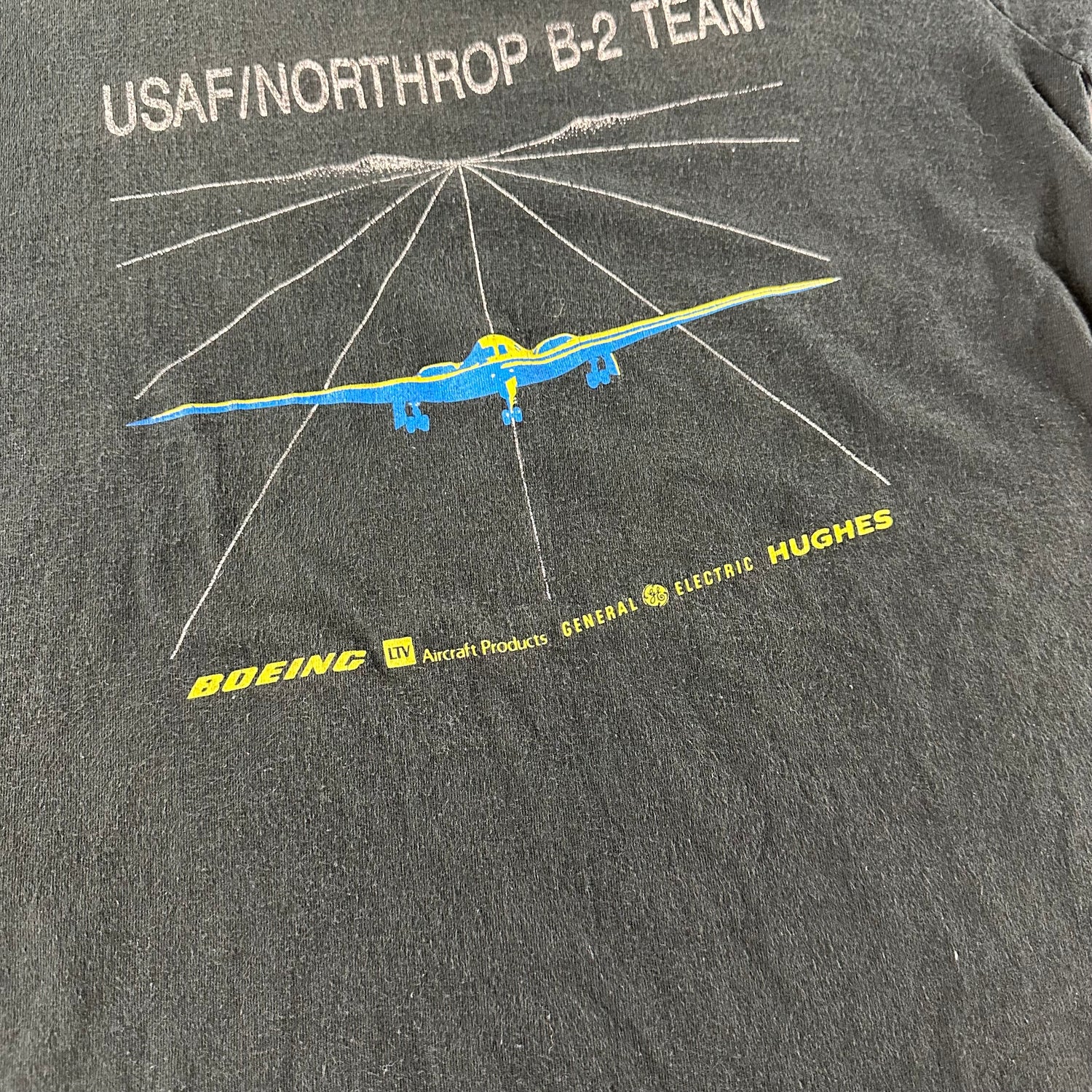 Vintage 1989 B-2 Bomber T-shirt size Large