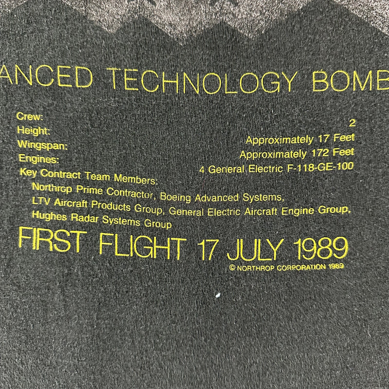 Vintage 1989 B-2 Bomber T-shirt size Large