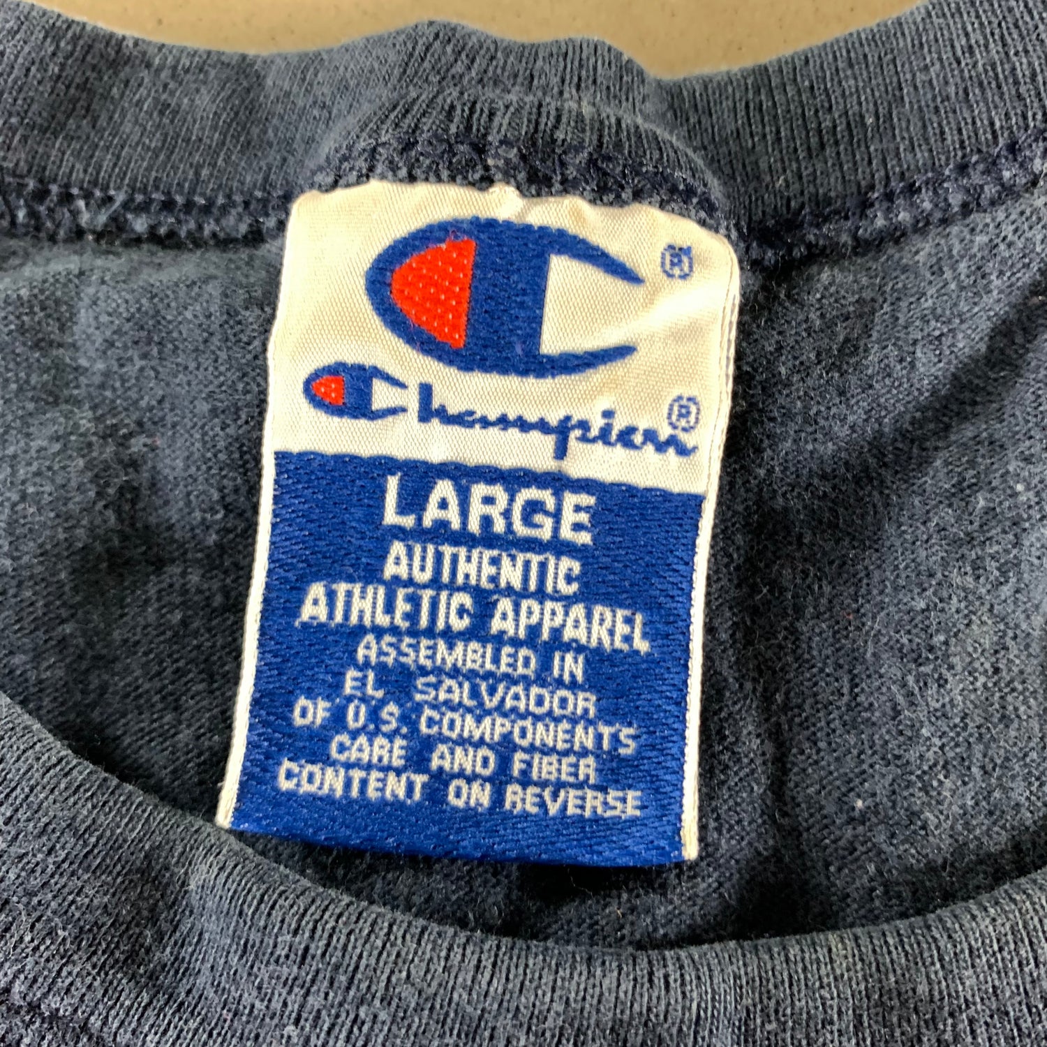 1990s Vintage Champion Crewneck Sweatshirt Inside Out