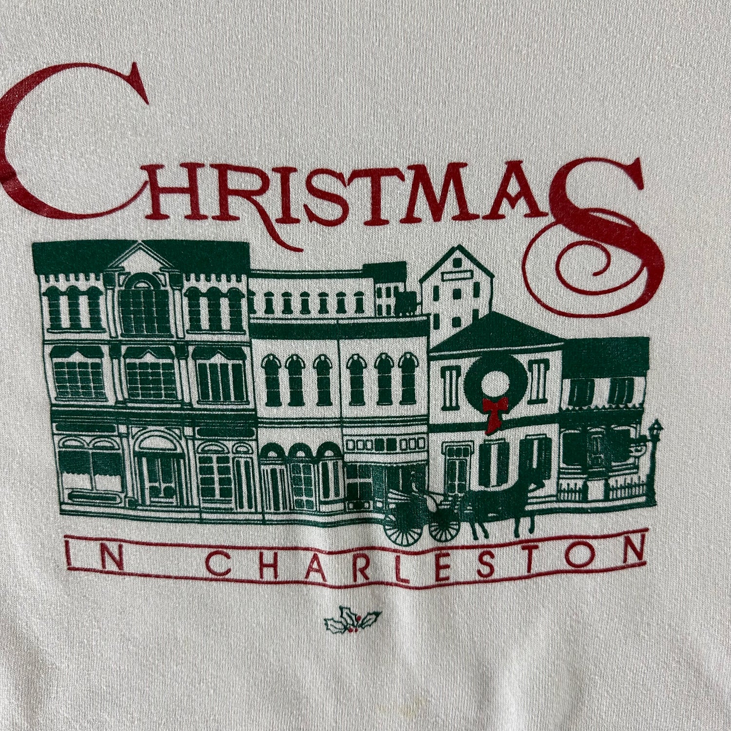 Vintage 1990s Christmas in Charleston Sweatshirt size XL