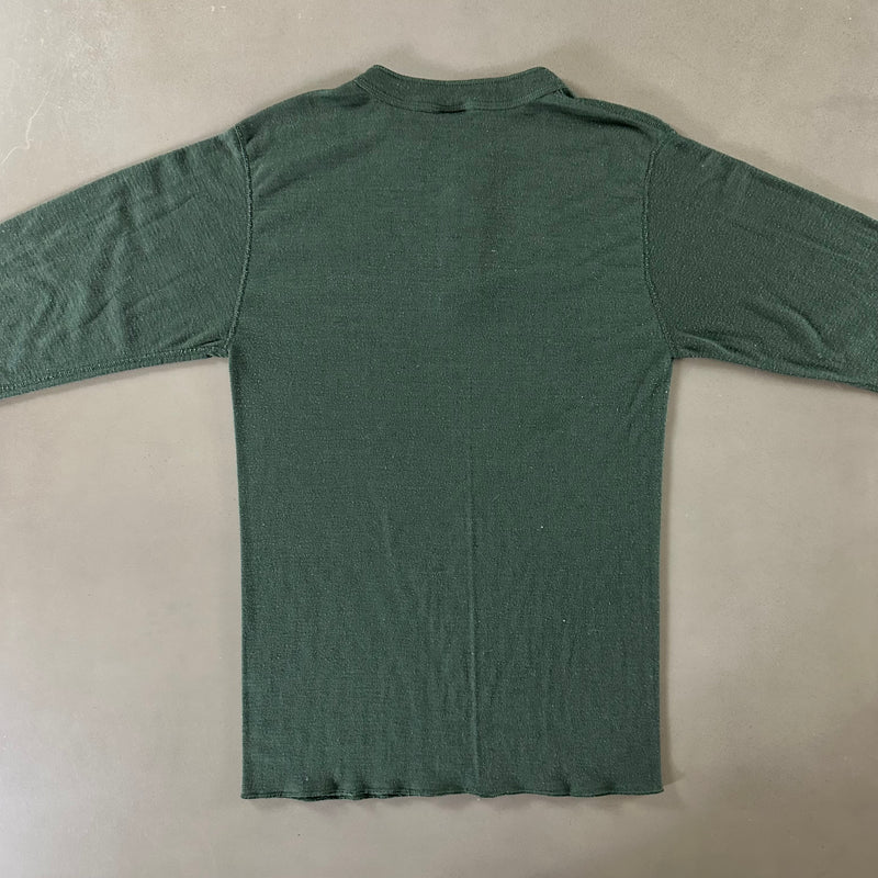 Vintage 1980s Henley Thermal T-shirt size Large