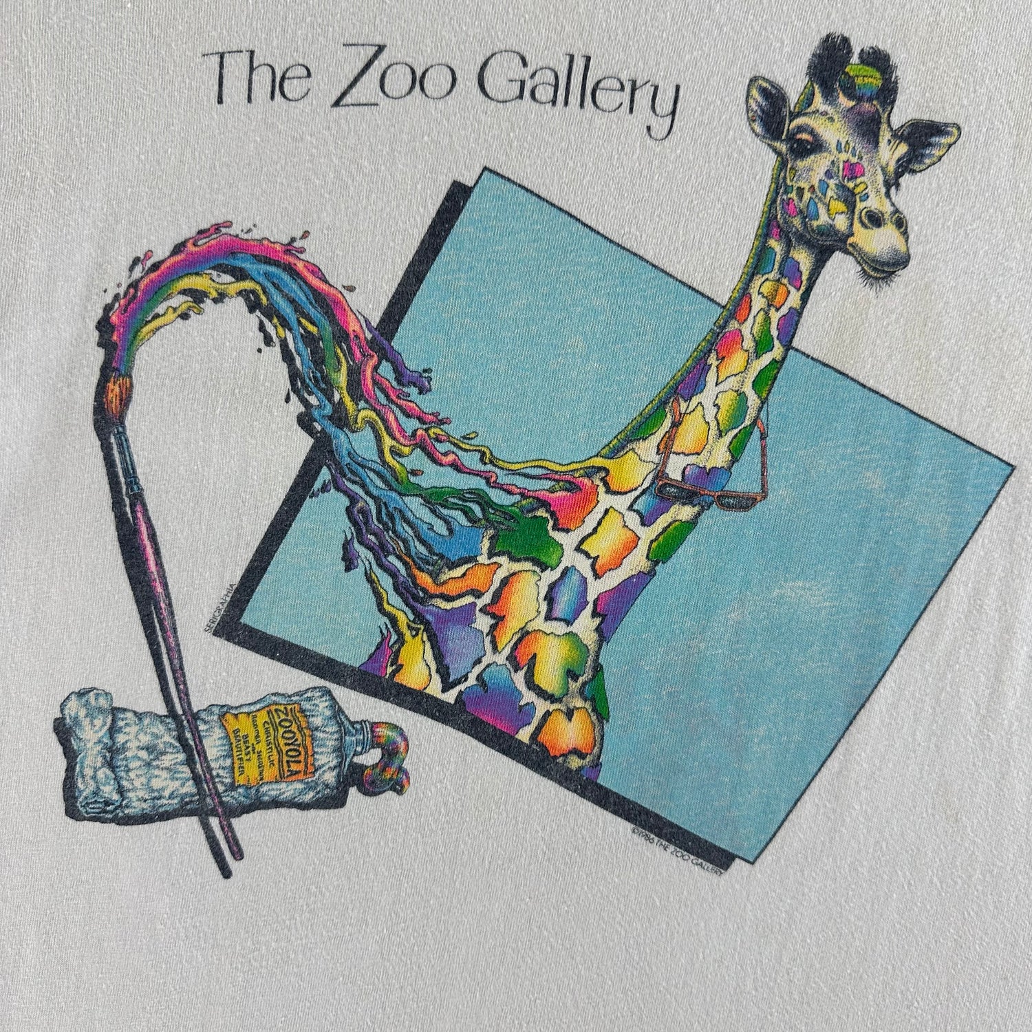 Vintage 1986 Zoo Gallery T-shirt size Small