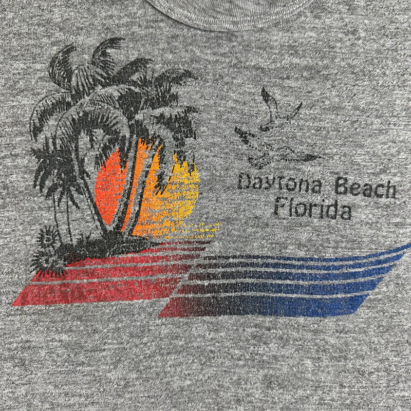 Vintage 1980s Daytona Beach Crop T-shirt size XL