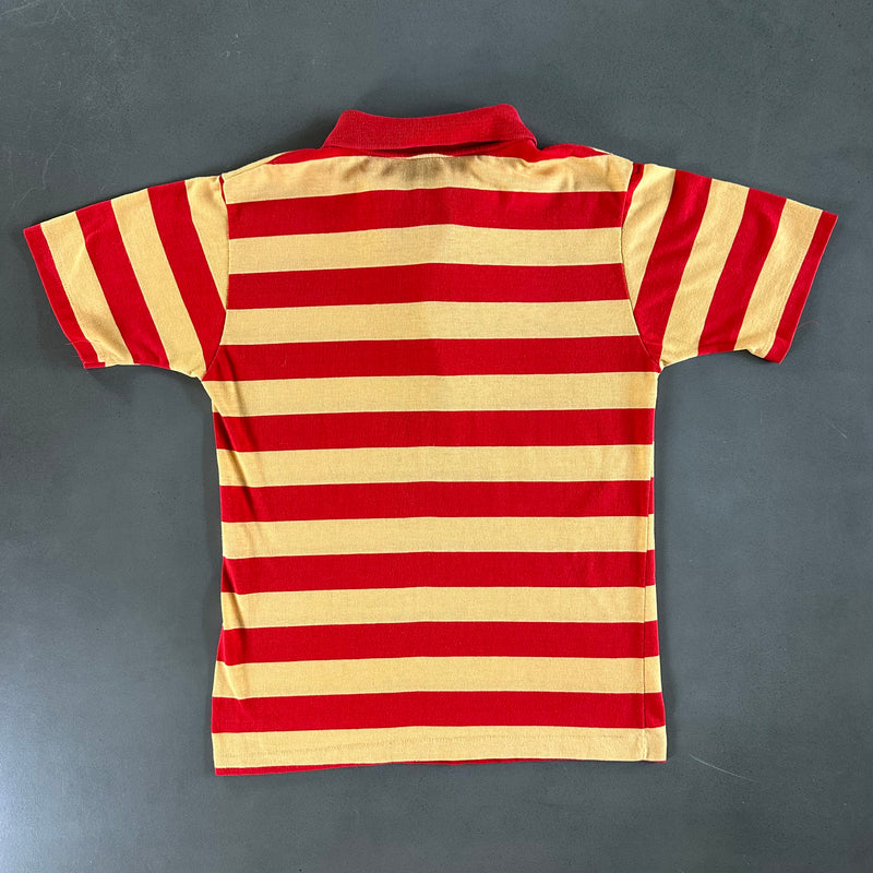 Vintage 1980s Striped Polo T-shirt size Medium