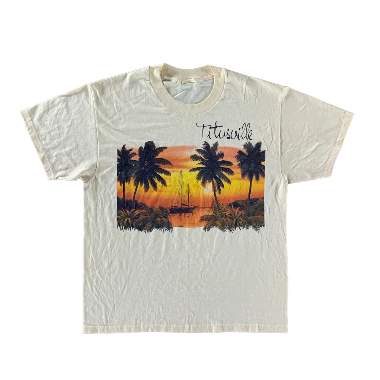 Vintage 1990s Palm Tree T-shirt size XL