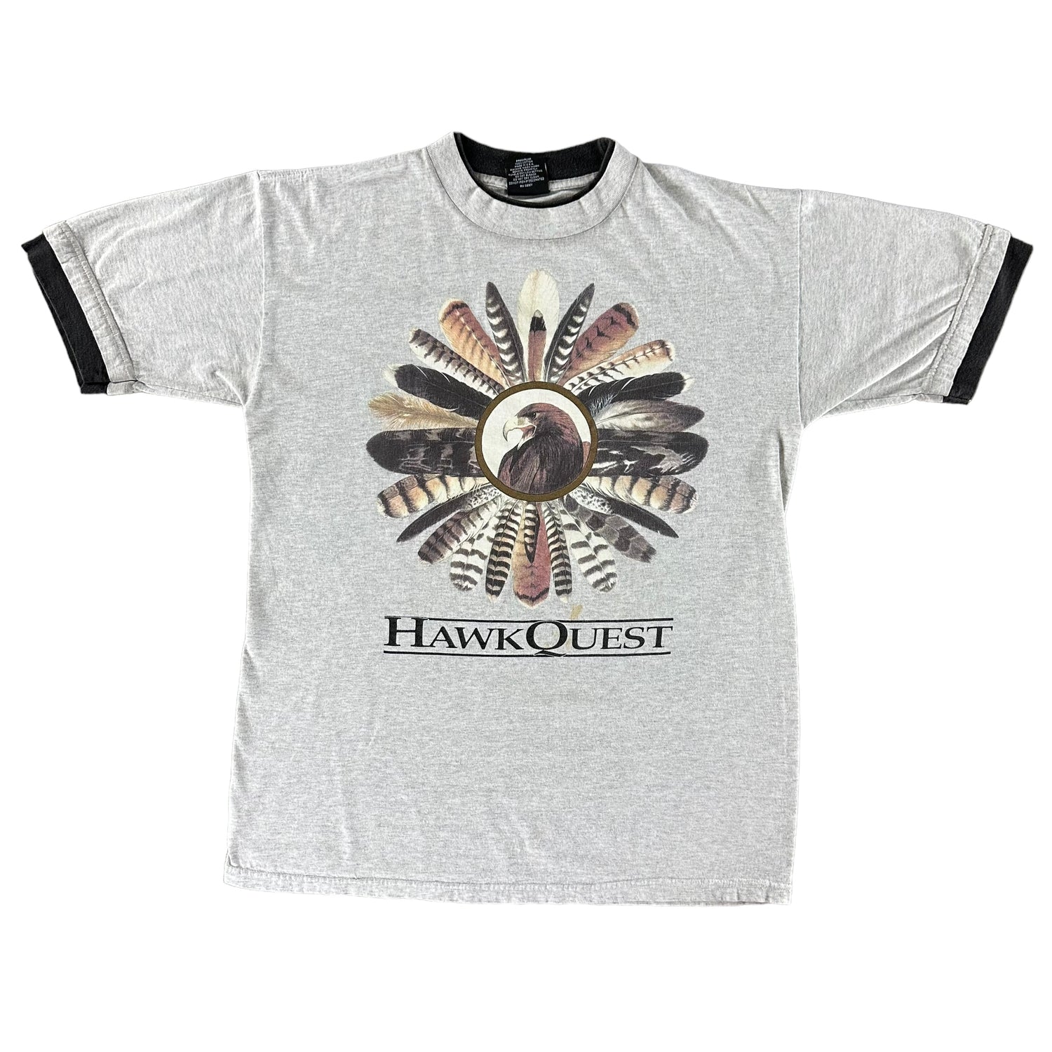 Vintage 1990s Hawk Quest T-shirt size Large