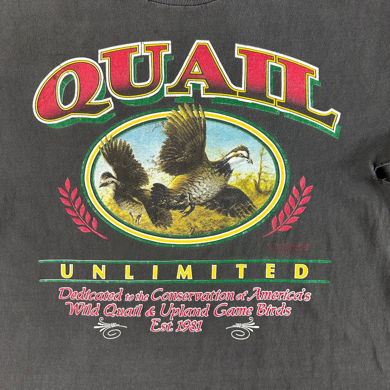 Vintage 1994 Quail T-shirt size Large