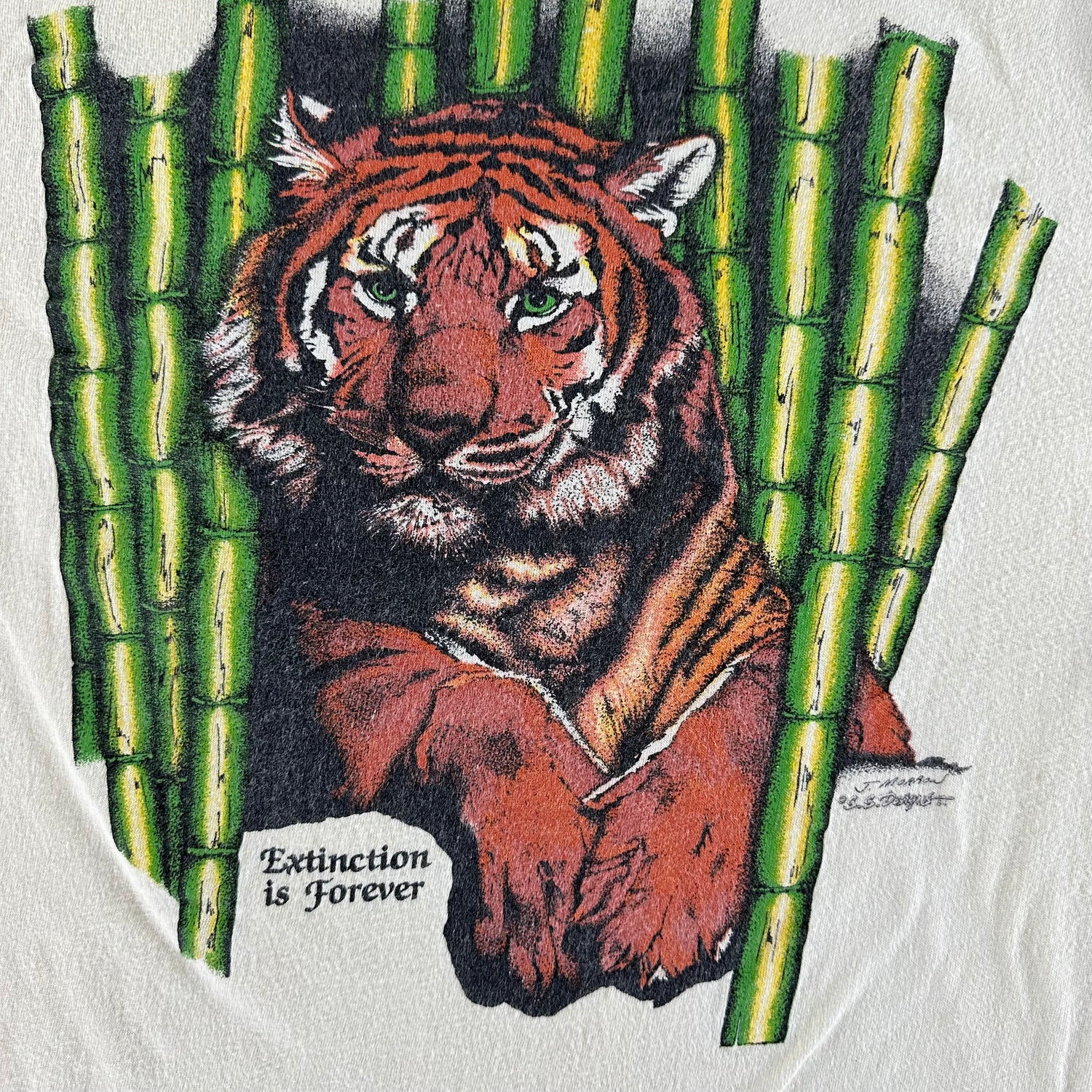 Vintage 1980s Tiger T-shirt size Medium