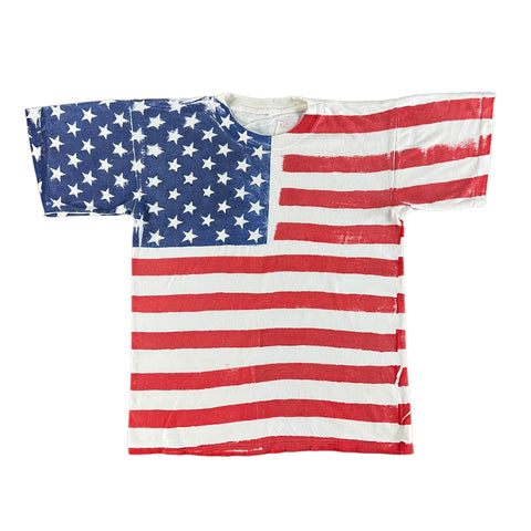 Vintage 1990s American Flag T-shirt size XL