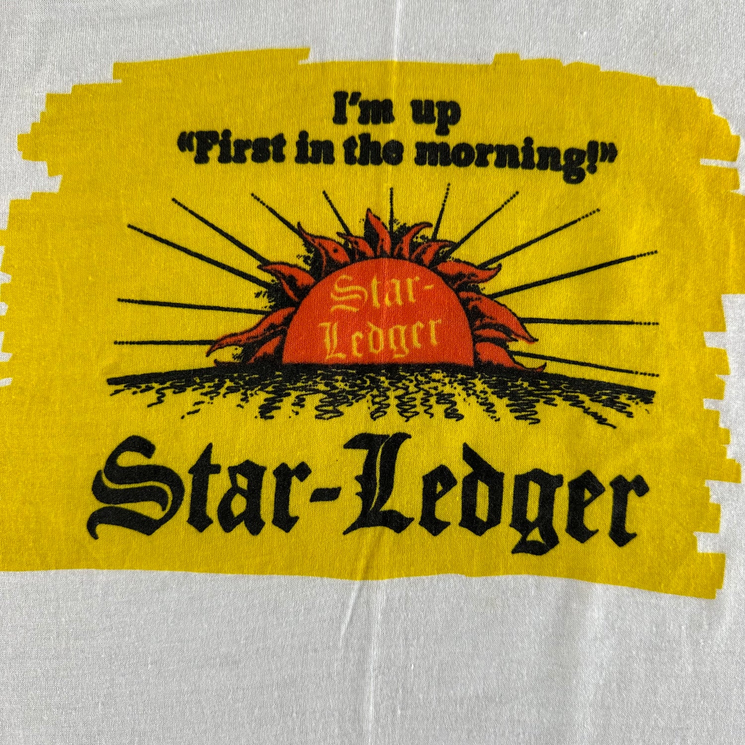 Vintage 1980s Star Ledger T-shirt size Large