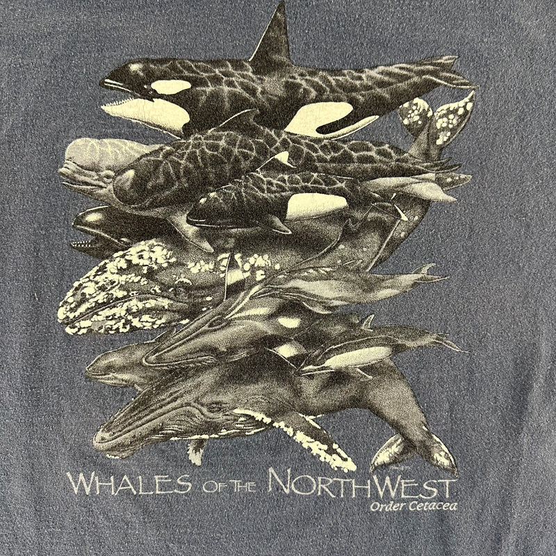 Vintage 1994 Whales T-shirt size XL