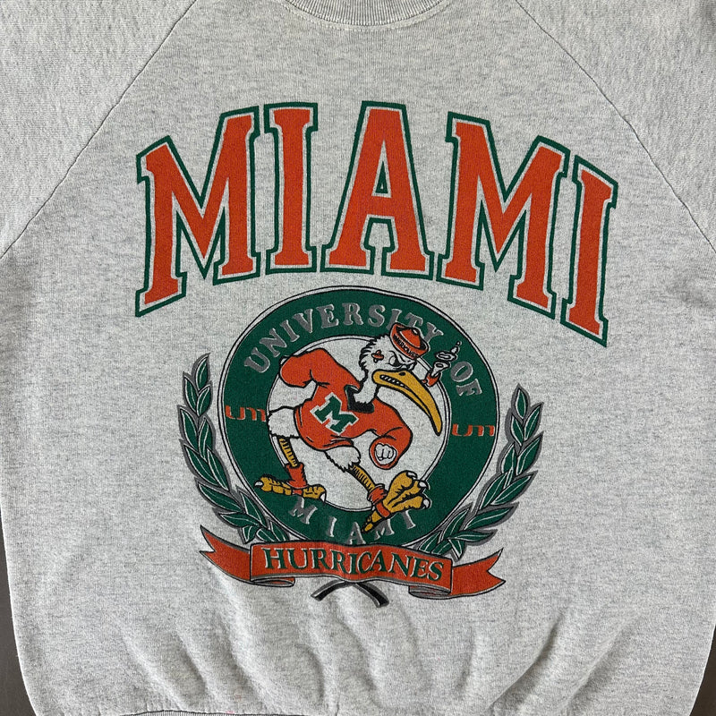 Vintage 1990s University of Miami Sweatshirt size Large