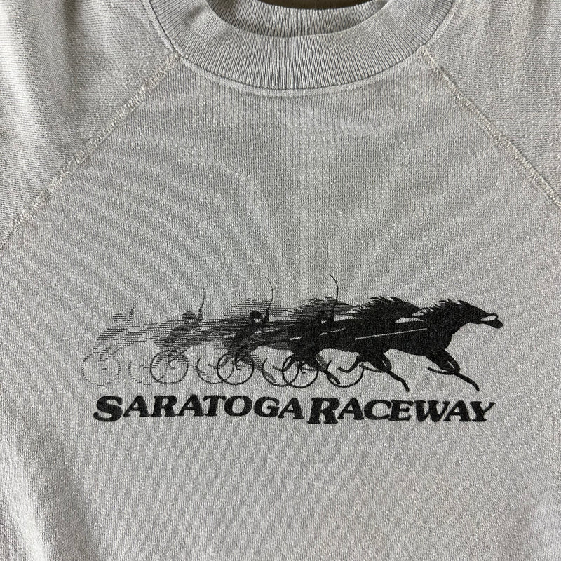 Vintage 1980s Saratoga Raceway Sweatshirt size Large