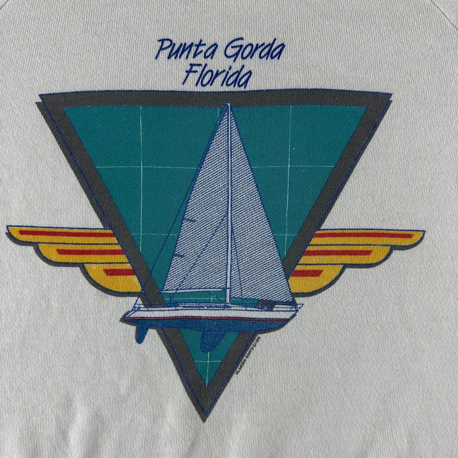 Vintage 1988 Sailboat Sweatshirt size Large