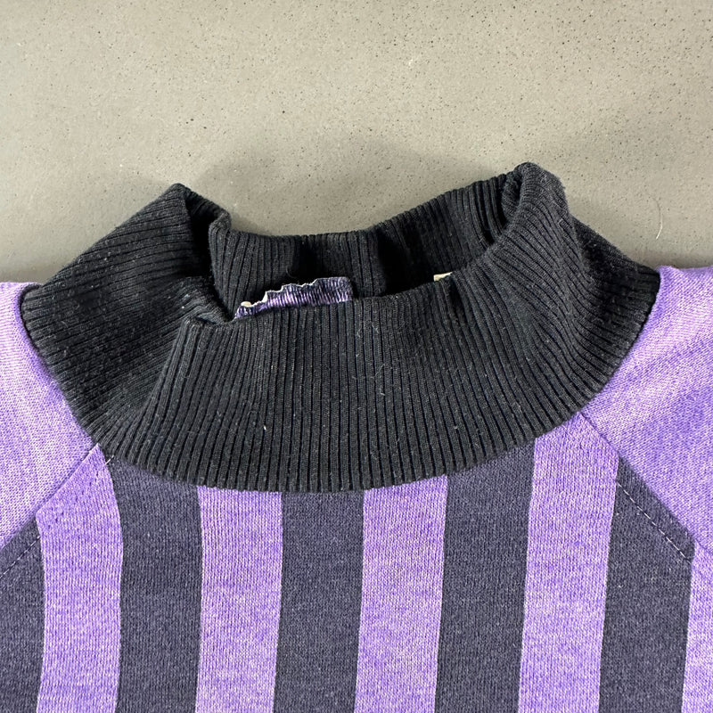 Vintage 1990s Purple Striped Sweatshirt size Small