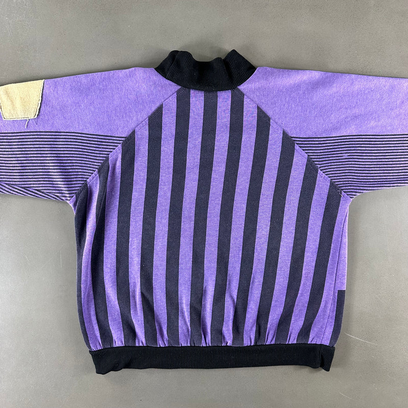 Vintage 1990s Purple Striped Sweatshirt size Small