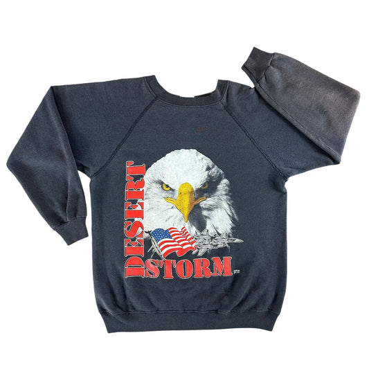 Vintage 1991 Feded Desert Storm Sweatshirt size Large