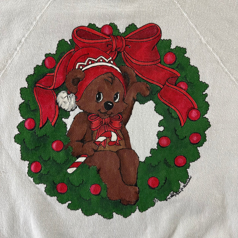 Vintage 1992 Holiday Bear Sweatshirt size Medium