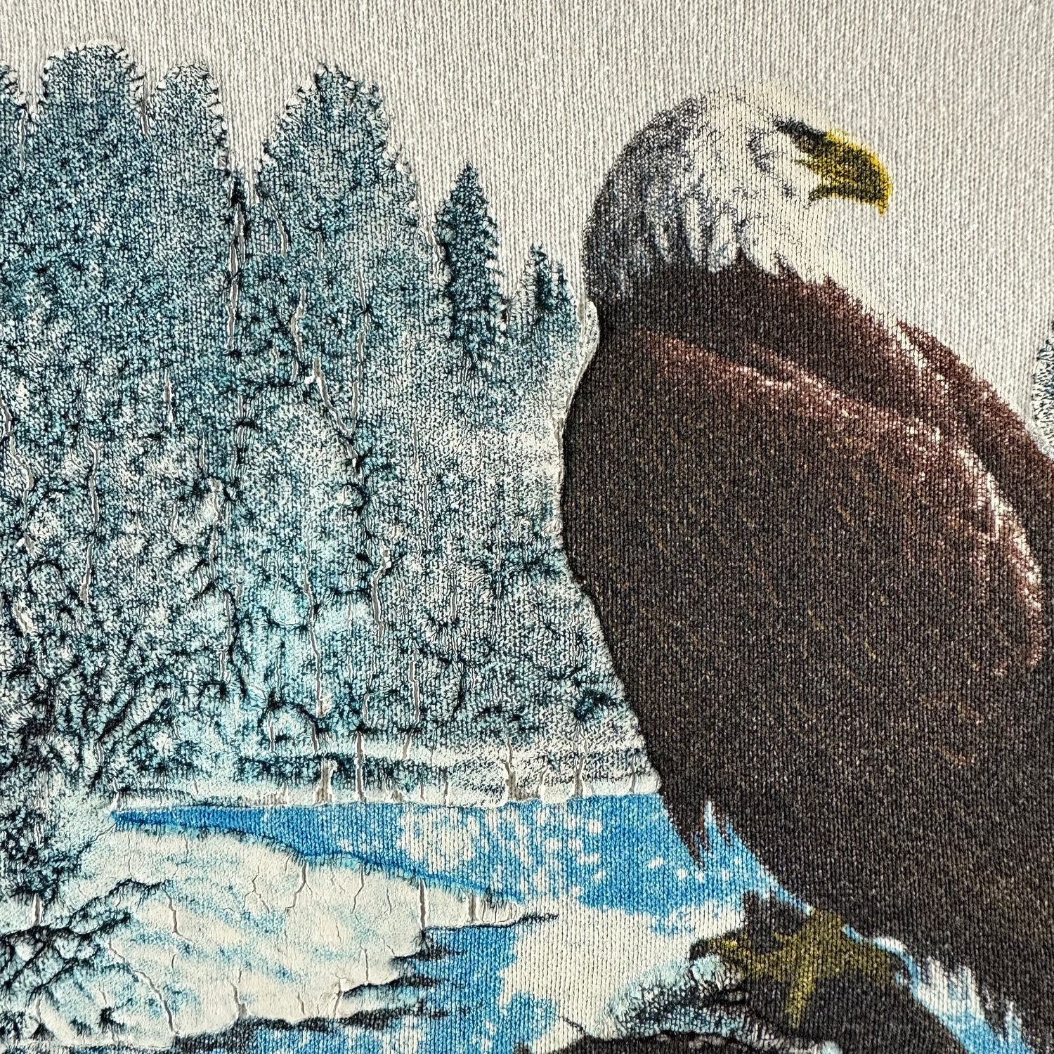 Vintage 1990s Bald Eagle Sweatshirt size Large