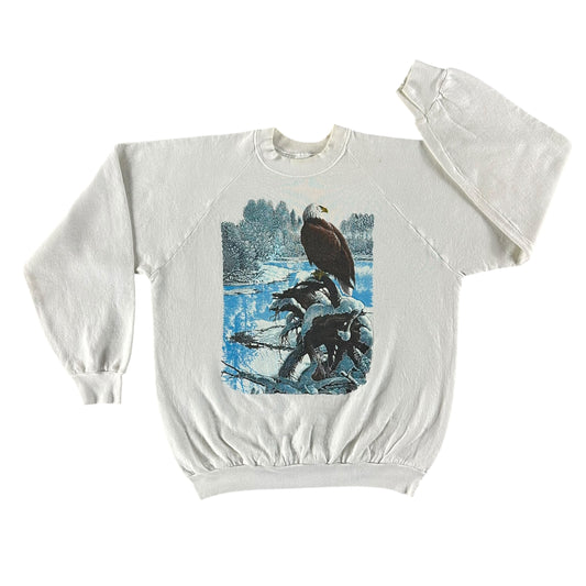 Vintage 1990s Bald Eagle Sweatshirt size Large