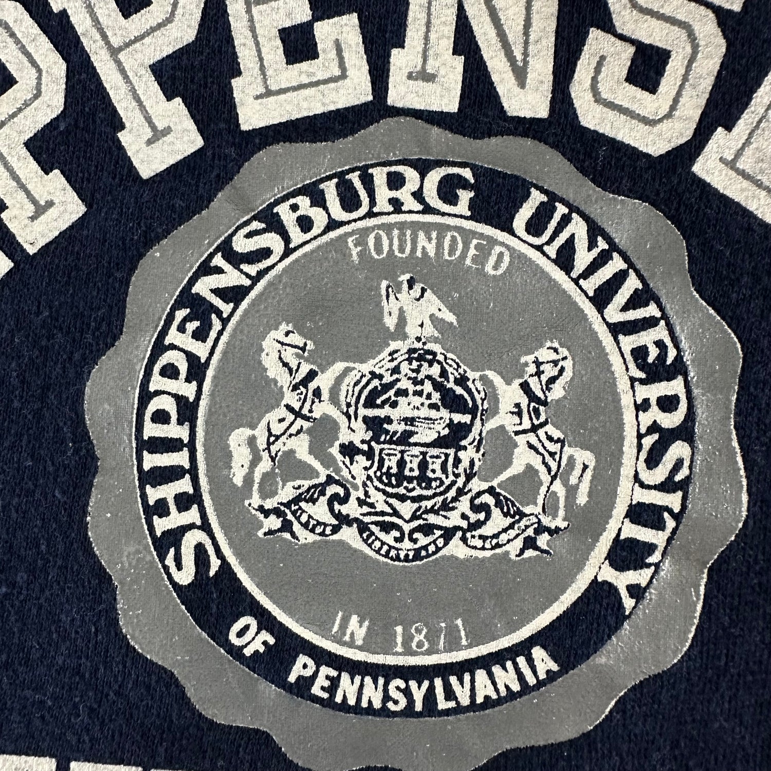 Vintage 1980s Shippensburg University Sweatshirt size Large