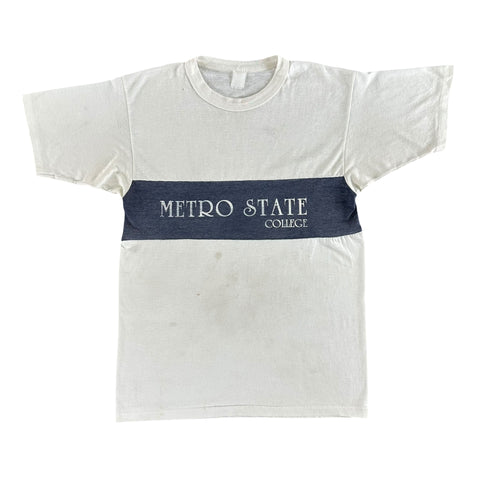 Vintage 1980s Metro State College T-shirt size Large