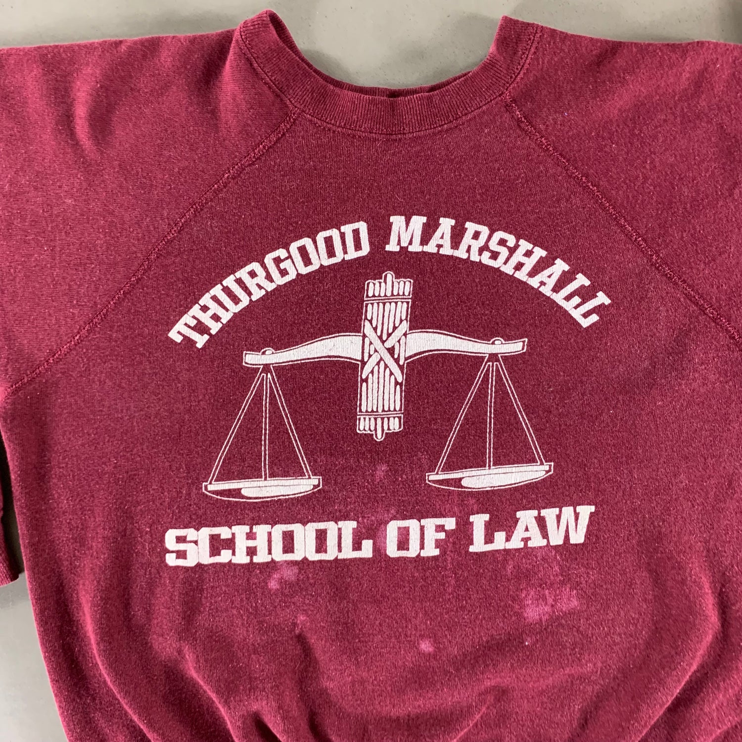 Vintage 1980s Thurgood Marshall School of Law Sweatshirt size Large