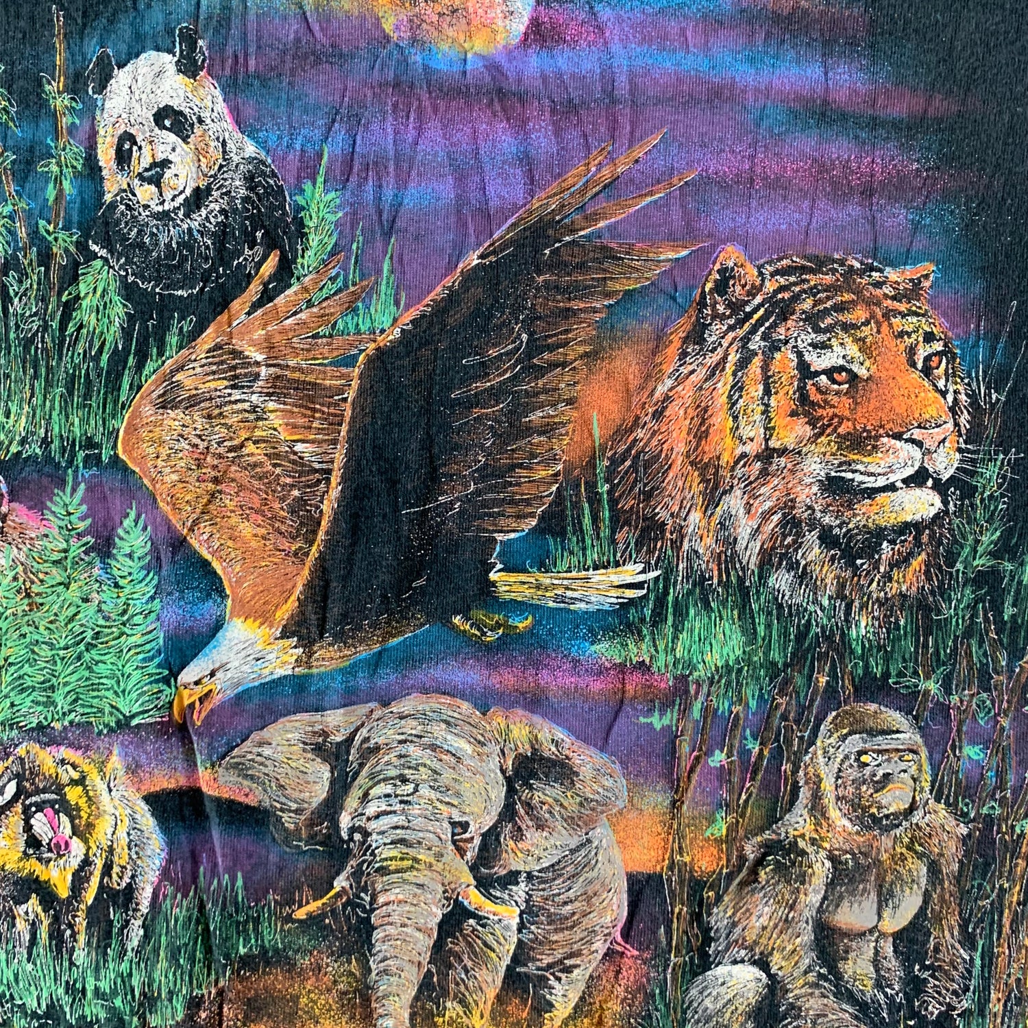 Vintage 1990s Wildlife T-shirt size Medium