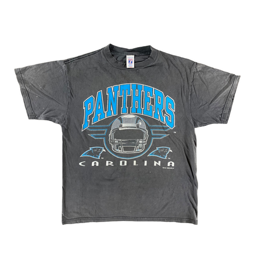 Carolina Panthers Vintage Art Kids T-Shirt by Joe Hamilton - Pixels