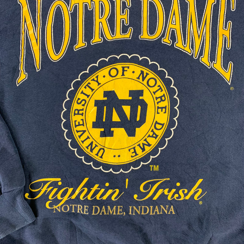 Vintage 1990s University of Notre Dame Sweatshirt size XL